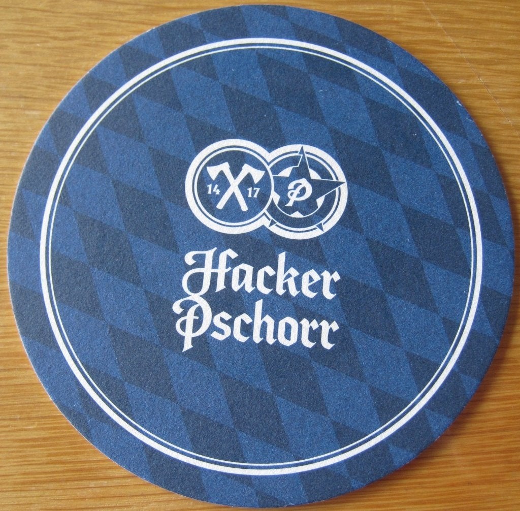bierviltje van Hacker Pschorr, Verzamelen, Biermerken, Ophalen of Verzenden, Zo goed als nieuw, Viltje(s), Overige merken