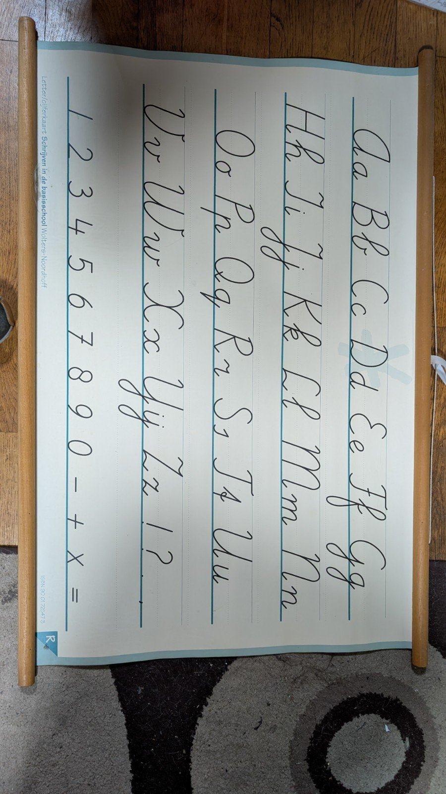 Vintage Schoolplaat Wolters-Noordhoff: Schrijven Basisschool, Ophalen of Verzenden, Overige thema's