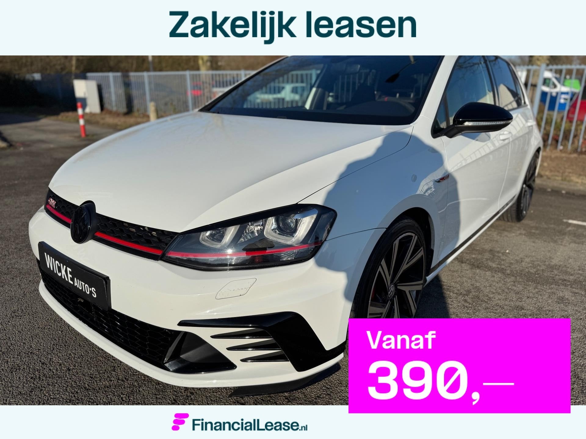 Volkswagen Golf 2.0 TSI GTI Clubsport DSG PANO RECARO KUIPST, Gebruikt, 4 cilinders, Wit, 14 km/l