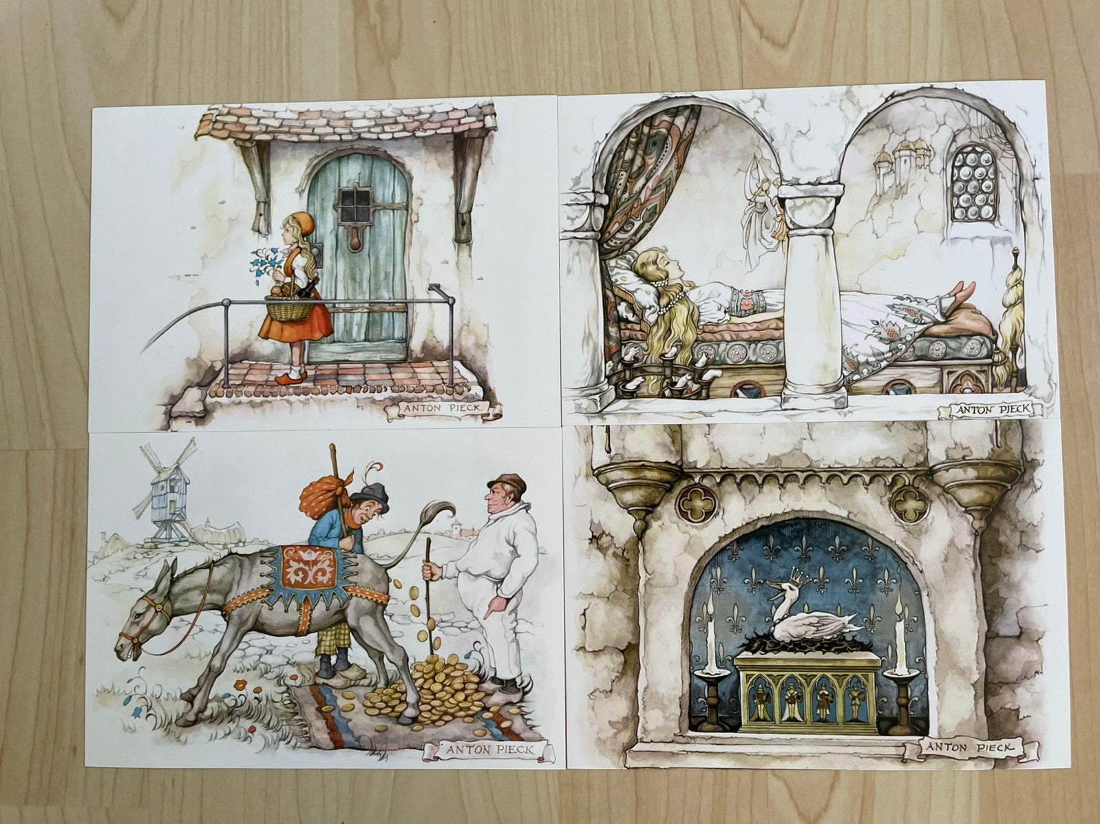 Anton Pieck Mapje Ansichtkaarten Efteling, Verzenden, Nieuw, Overige typen
