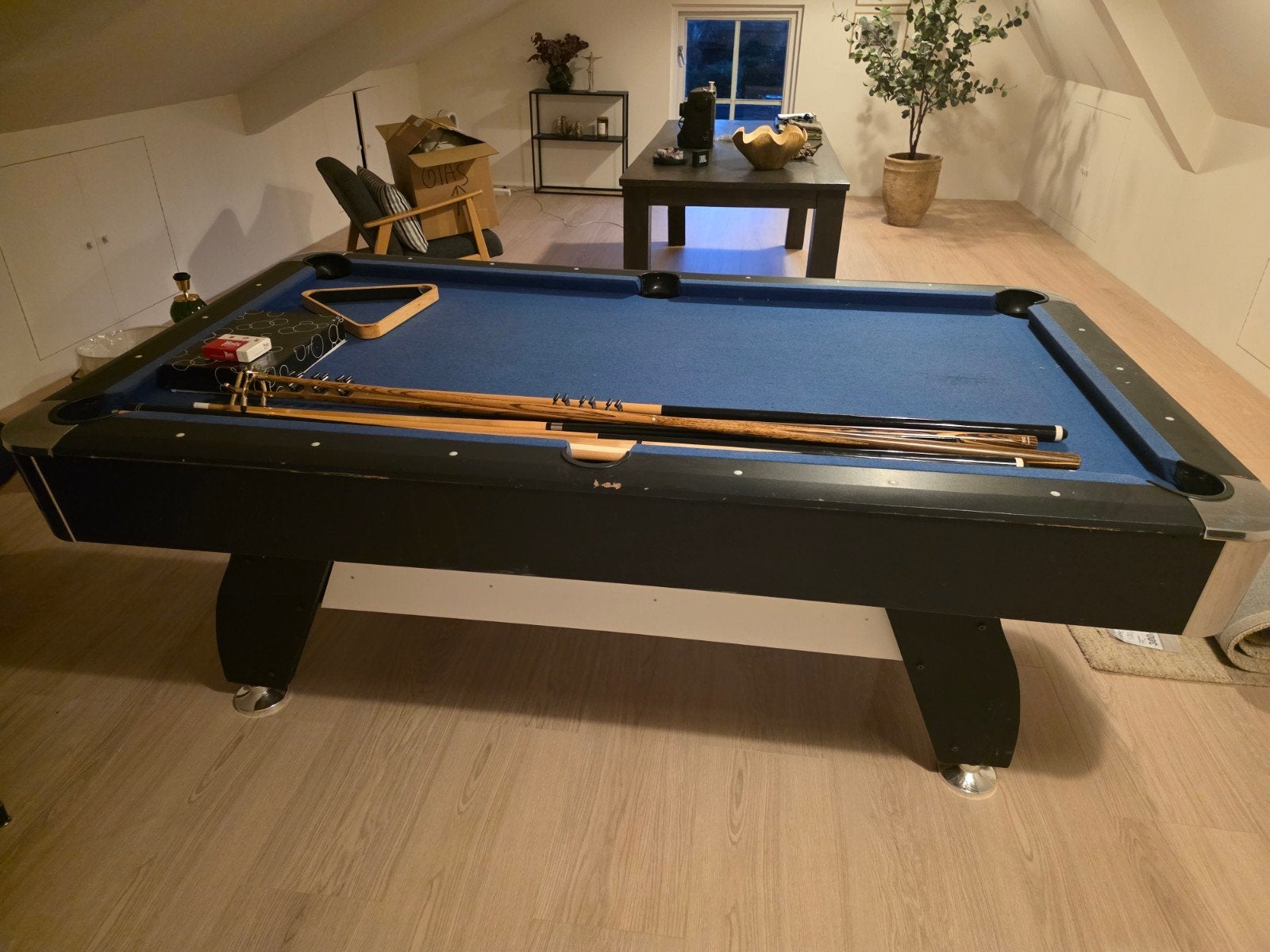 Pooltafel met accessoires - Zo goed als nieuw, Ophalen, Gebruikt, Pooltafel