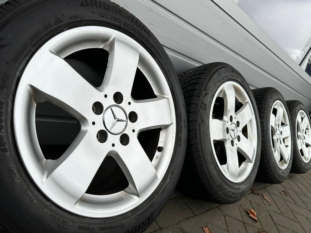 16 inch Mercedes SLK CLK E C klasse W203 W211 velgen banden, Gebruikt, -, Banden en Velgen, -