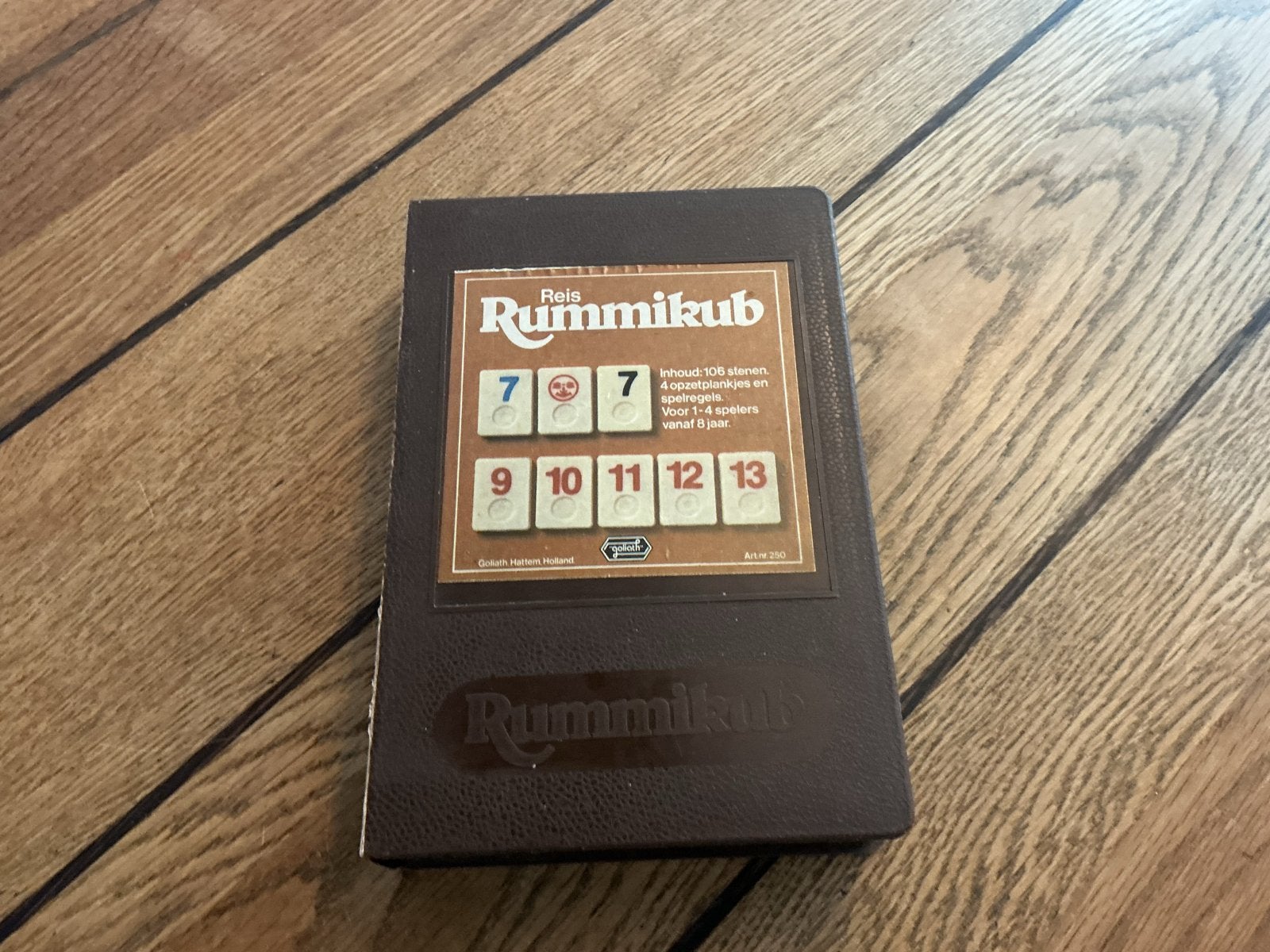 Reis Rummikub - Compact en compleet gezelschapsspel rummy, Een of twee spelers, Ophalen of Verzenden, Gebruikt, Reisspel