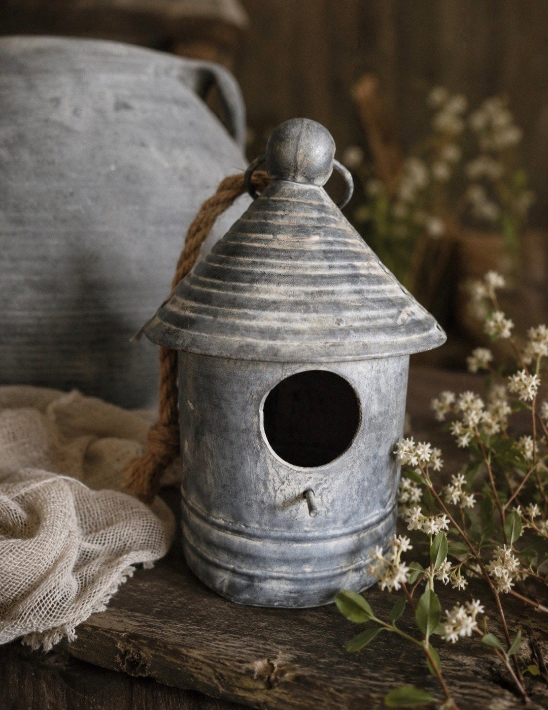 Mooi zinken vogelhuisje, Ophalen of Verzenden