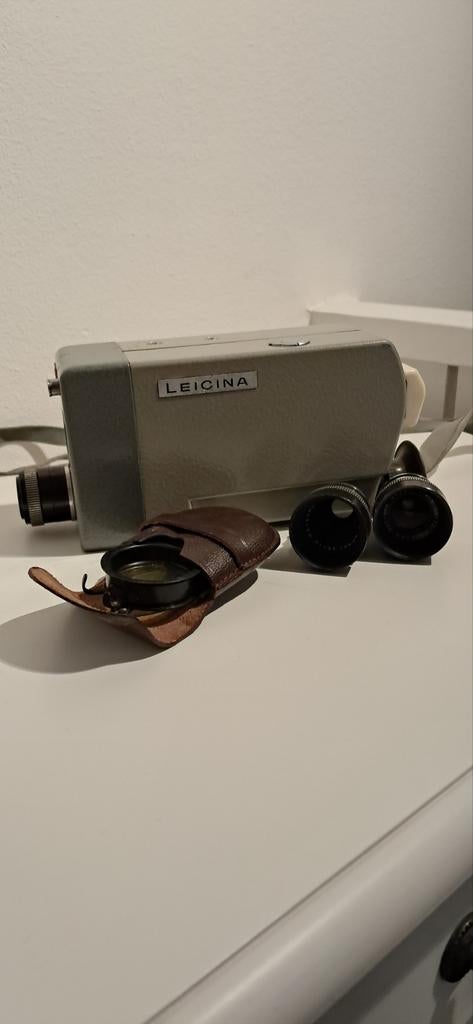 Vintage Leicina 8mm Filmcamera - Leitz Wetzlar, Ophalen of Verzenden, 8mm, Camera