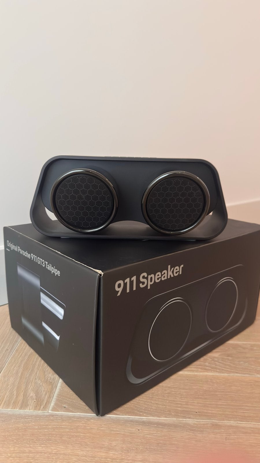 Porsche 911 Speaker - Originele GT3 Uitlaatpijp Design, Overige merken, Nieuw, Ophalen of Verzenden, Draagbare speaker