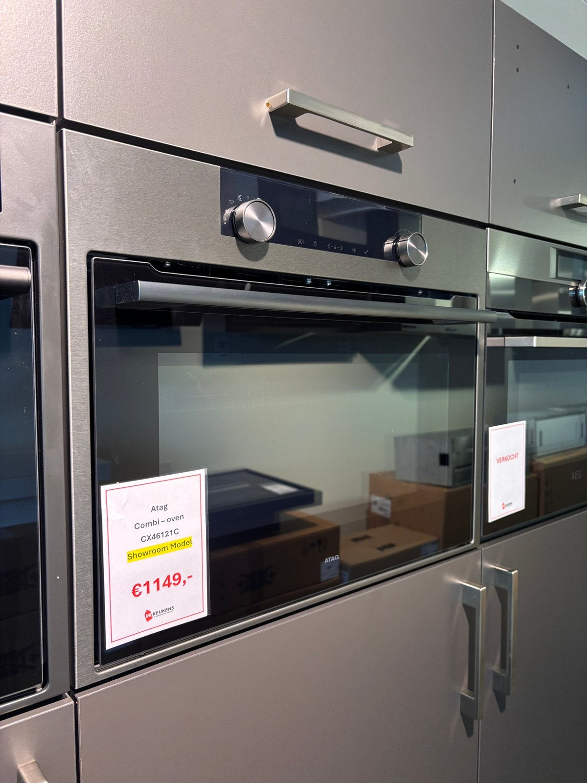 Atag Combi Oven CX46121C showroommodel - helemaal nieuw, Witgoed en Apparatuur, Ophalen, 45 tot 50 cm, 60 cm of meer, Nieuw