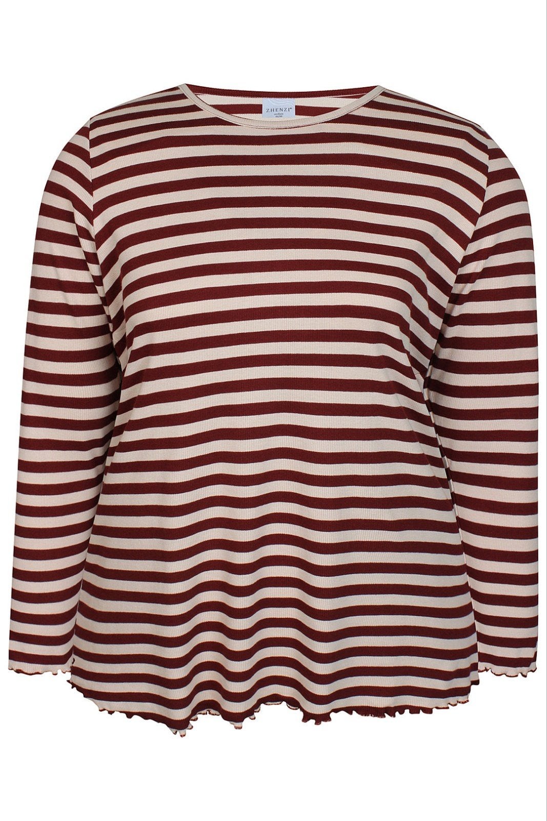 Lara beige/bordeaux shirt van Zhenzi Maat 54/56 XL, Kleding | Dames, Z, Zhenzi, Z, Nieuw