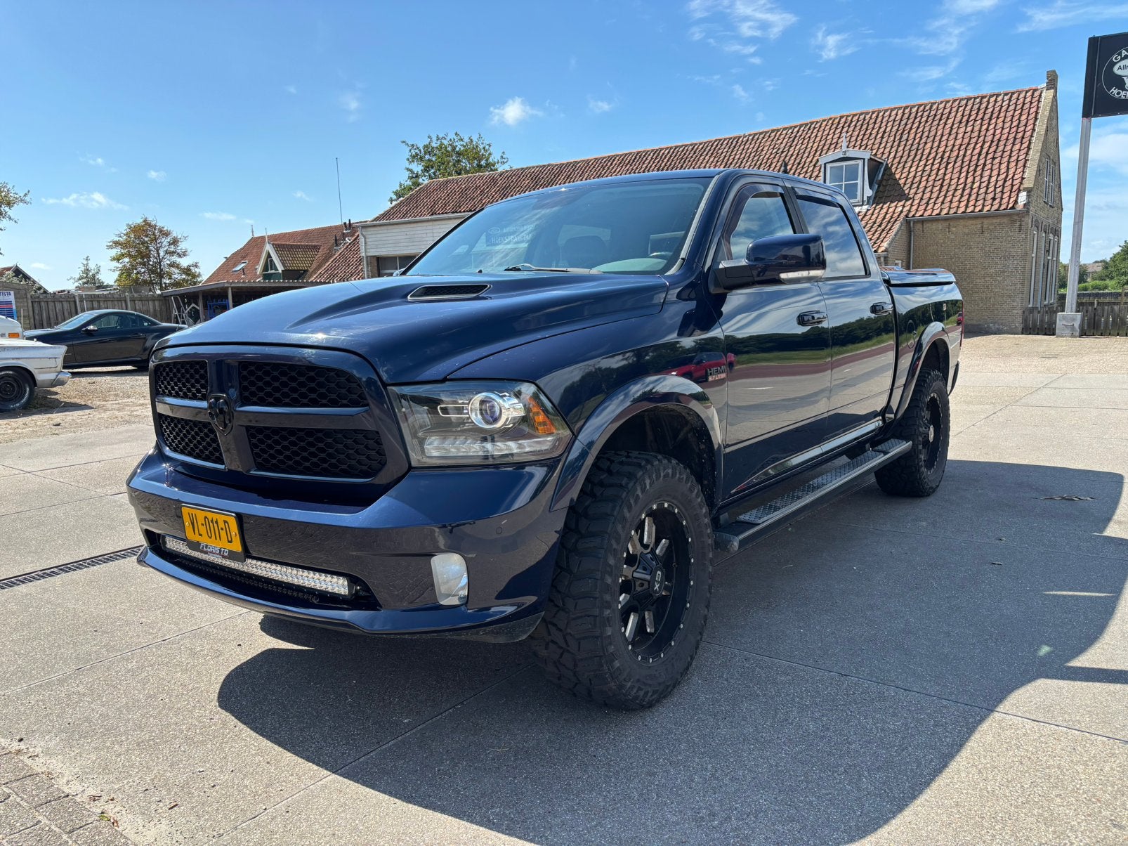 Dodge RAM Dodge RAM 2014, Auto's, Automaat, 5654 cc, Blauw, Leder en Stof