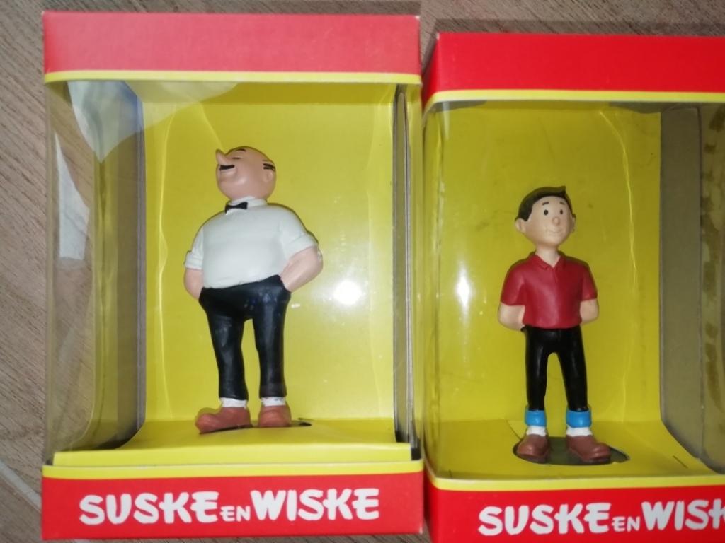 2x suske en wiske beeldjes lambiek in de verpakking, Verzamelen, Stripfiguren, Ophalen of Verzenden, Suske en Wiske, Nieuw, Beeldje of Figuurtje
