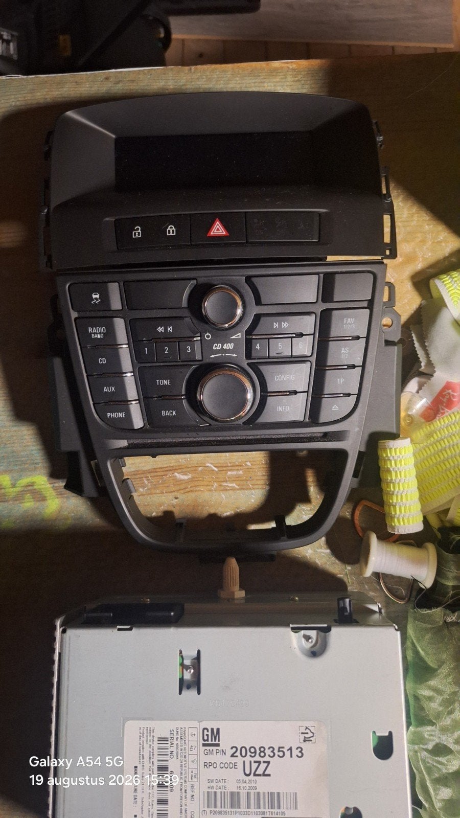 Opel CD 400 radio met display en bedieningspaneel, Ophalen of Verzenden, Gebruikt