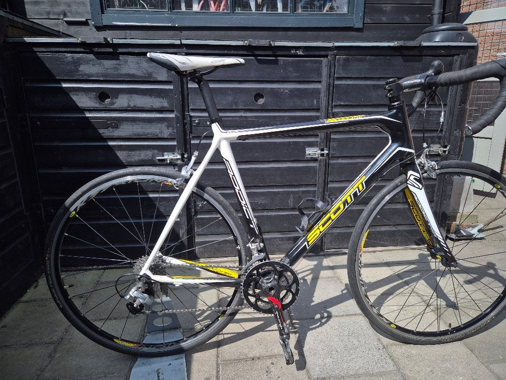 Racefiets, Fietsen en Brommers, Fietsen | Racefietsen, 28 inch, Carbon, Zo goed als nieuw, 57 tot 61 cm