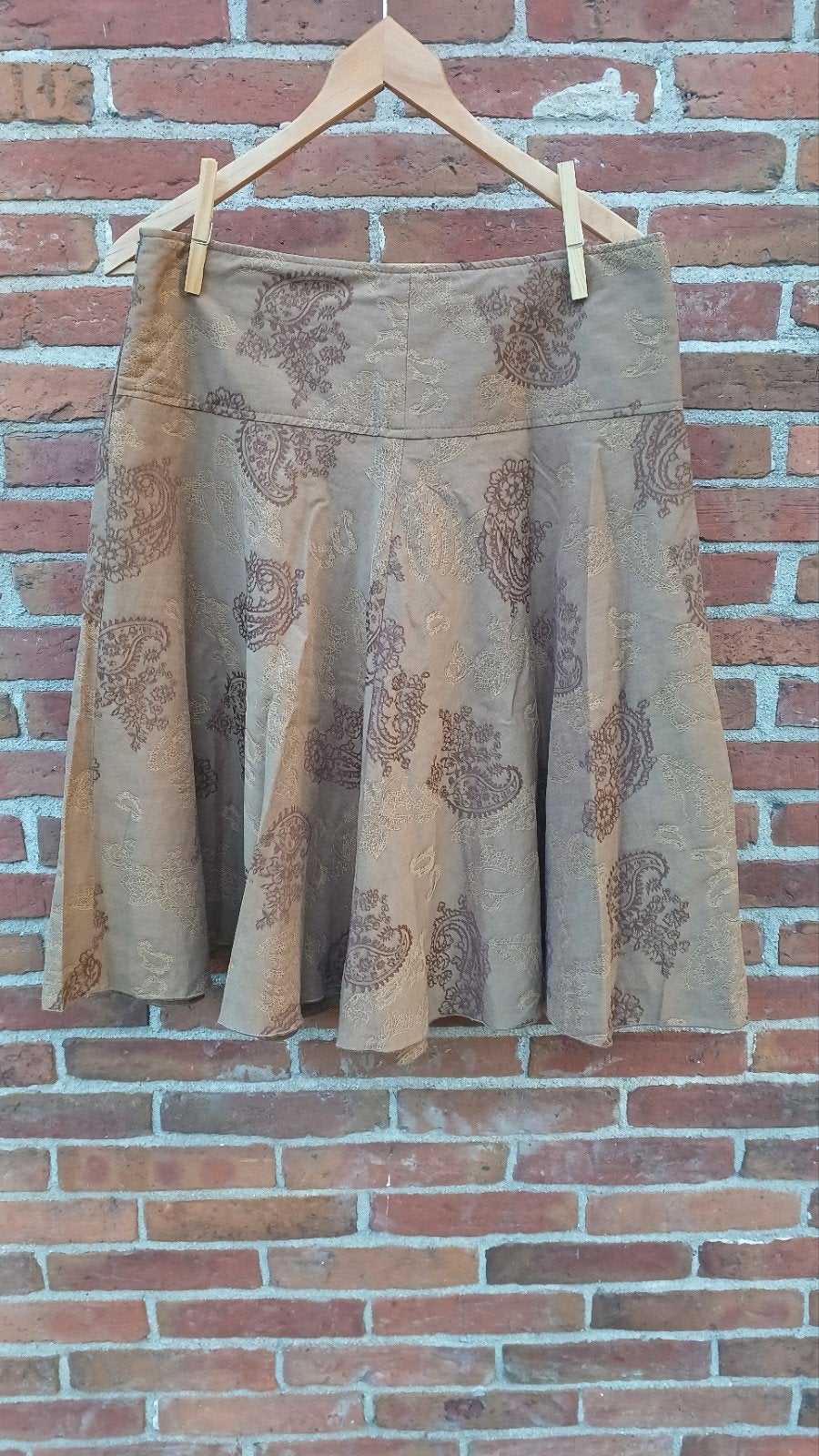 Bien Bleu Sport rok maat 42 met paisley print, Bien Bleu Sport, Bruin, Maat 42/44 (L), Ophalen of Verzenden