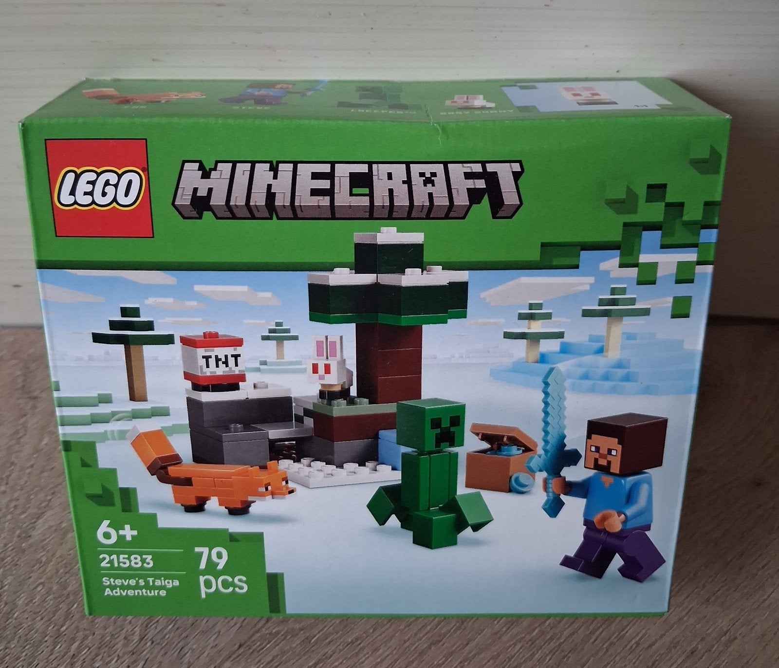 Nieuw ongeopend LEGO Minecraft Steve's Taiga Avontuur 21583, Kinderen en Baby's, Speelgoed | Duplo en Lego, Inclusief minifiguren