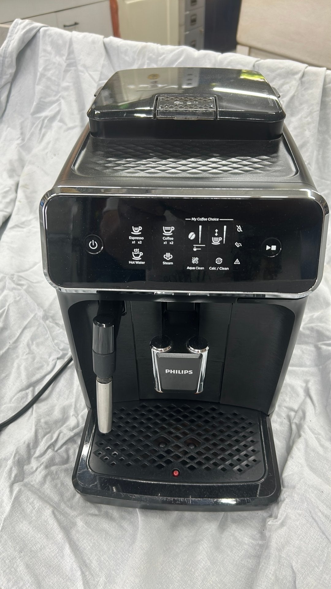 Philips koffie machine, Stoompijpje, Gebruikt, Koffiemachine, Koffiebonen