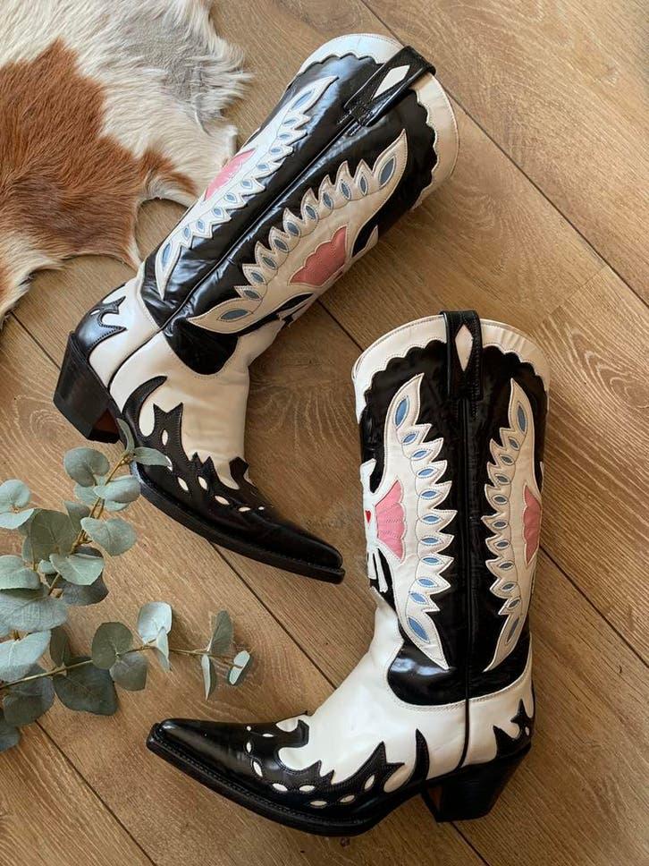 Buffalo hoge cowboylaarzen 38 western boots laarzen, Kleding | Dames, Schoenen, Hoge laarzen, -, Zwart, -