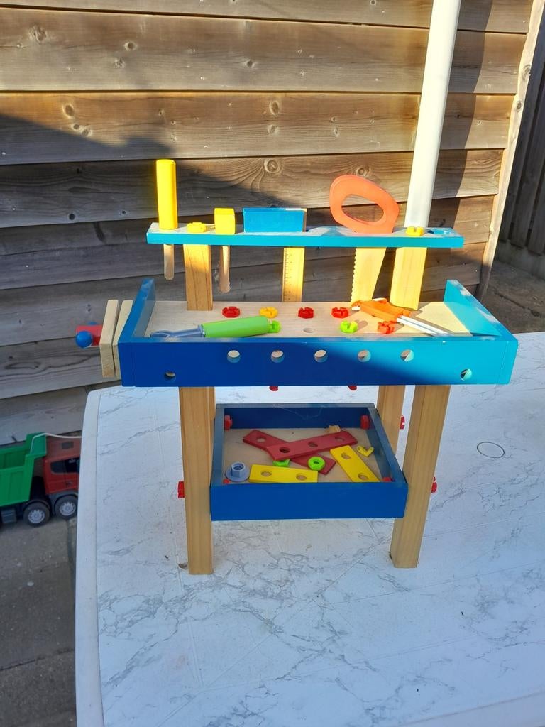 Houten Werkbank Speelgoed voor Kinderen, Ophalen, Gebruikt, Jongen of Meisje