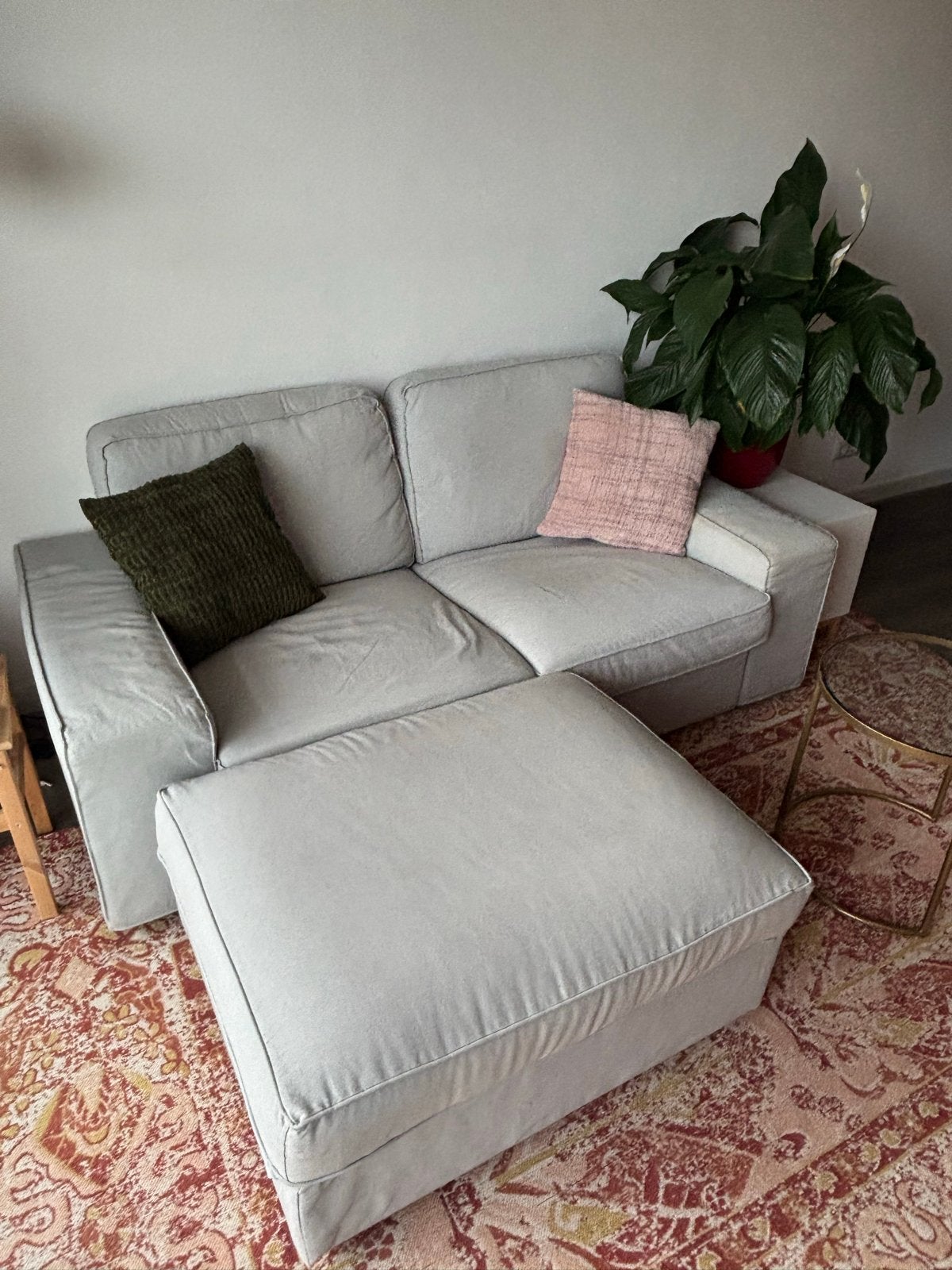 3-zitsbank met hocker/poef en opbergruimte - IKEA KIVIK, Huis en Inrichting, Ophalen, Gebruikt, 125 tot 150 cm, Hoekbank