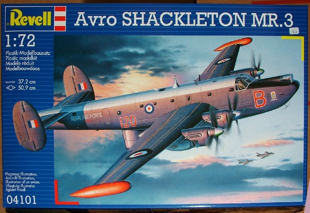 Revell AVRO Shackleton  MR.3. Model kit. Scale 1:72. Nieuw., Revell, Nieuw, Ophalen of Verzenden, Groter dan 1:72