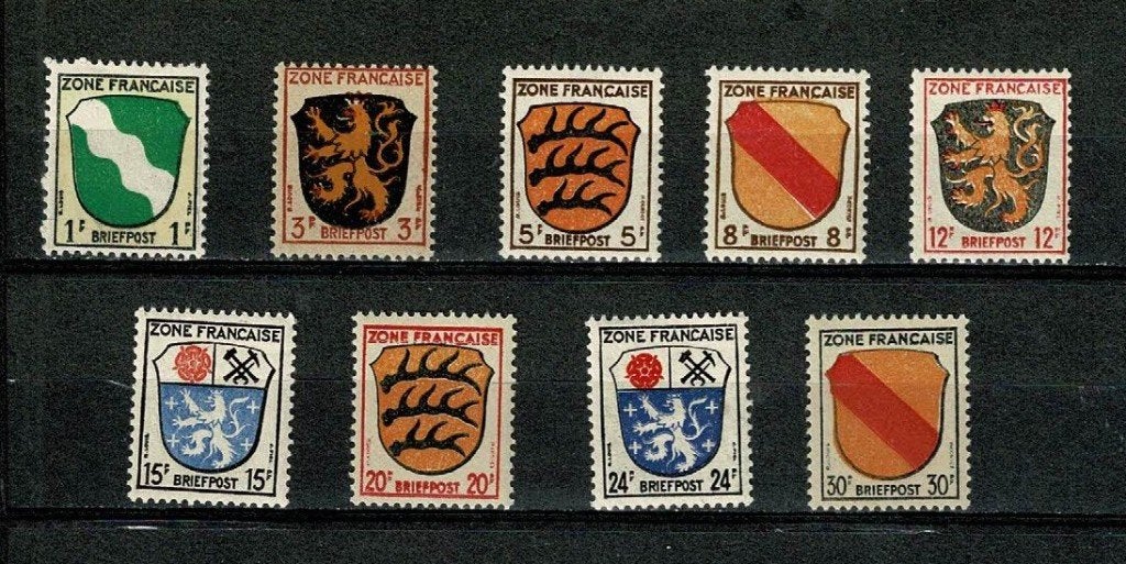 Franse Zone : 1945, Postzegels en Munten, Verzenden, Overige periodes