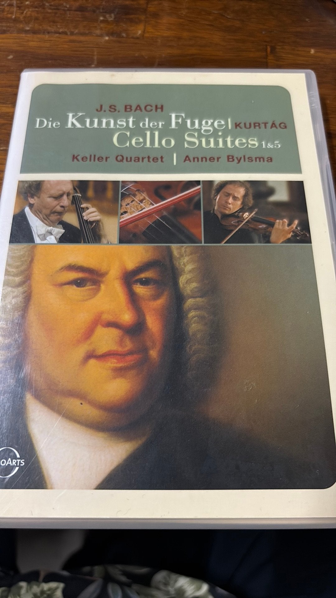 J.S. Bach - Die Kunst der Fuge & Cello Suites 1&5 (DVD), Ophalen of Verzenden, Barok, Gebruikt, Kamermuziek