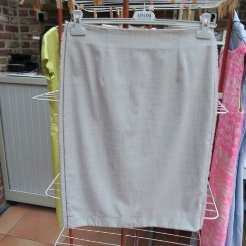 Rokje lichtgrijs wol Brunello Cucinelli mt 42 (it 46), Brunello Cucinelli, Maat 42/44 (L), Ophalen of Verzenden, Zo goed als nieuw