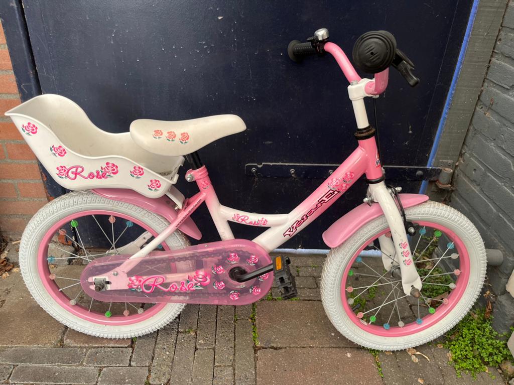 Meisjes fiets, Ophalen, Zo goed als nieuw, Minder dan 16 inch