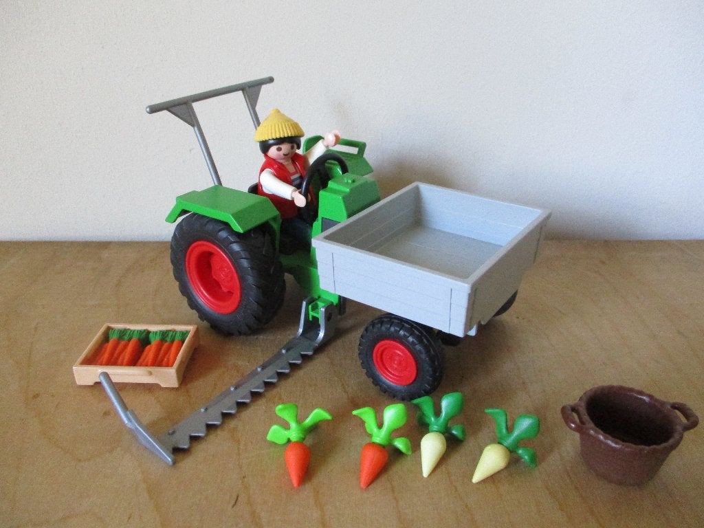 Playmobil 4497 boerin met tractor, Gebruikt, Complete set, Ophalen of Verzenden, Country