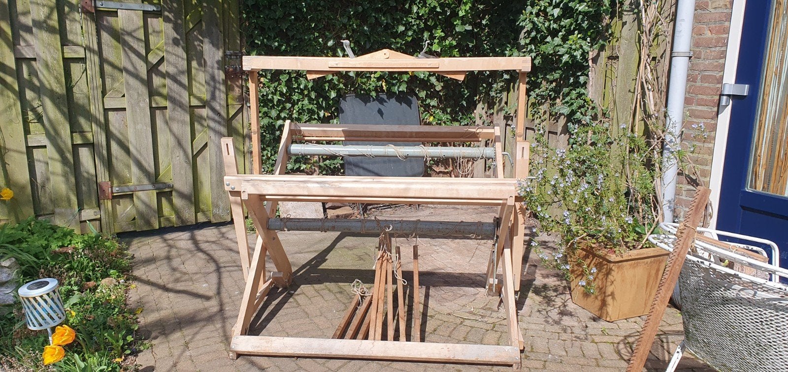 Houten Weefgetouw - Ambachtelijk Handwerk, Ophalen, Gebruikt, Overige typen