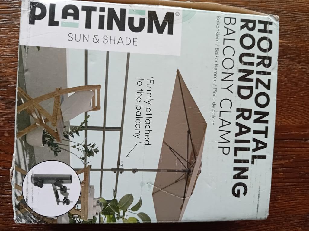 Balkon klemmen, Tuin en Terras, Parasols, Nieuw, Ophalen of Verzenden