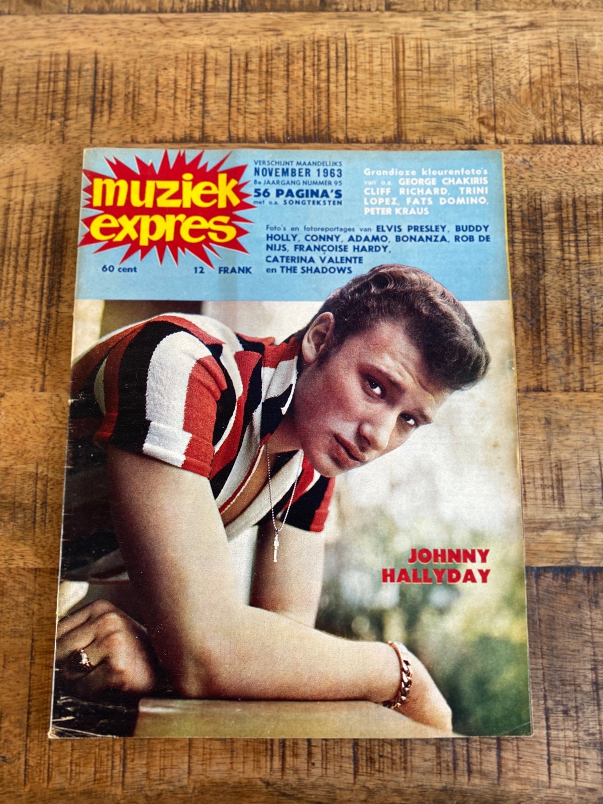Muziek expres met midden poster november 1963, Ophalen of Verzenden, Gelezen, Artiest