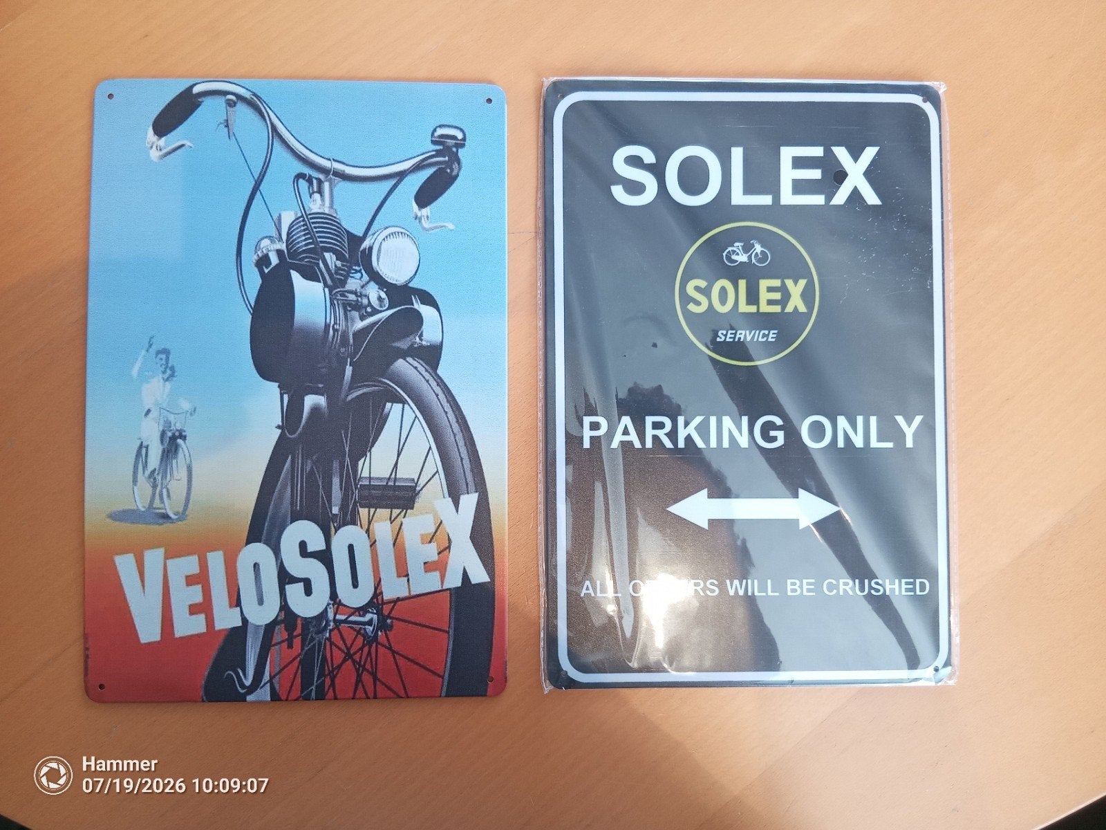 Nieuwe Solex en Velosolex metalen borden, Ophalen of Verzenden, Nieuw