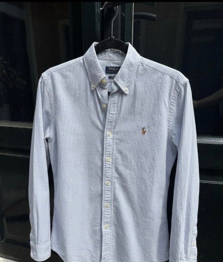 Ralph Lauren Blouse, Ophalen of Verzenden, Gedragen, Blauw, Halswijdte 38 (S) of kleiner