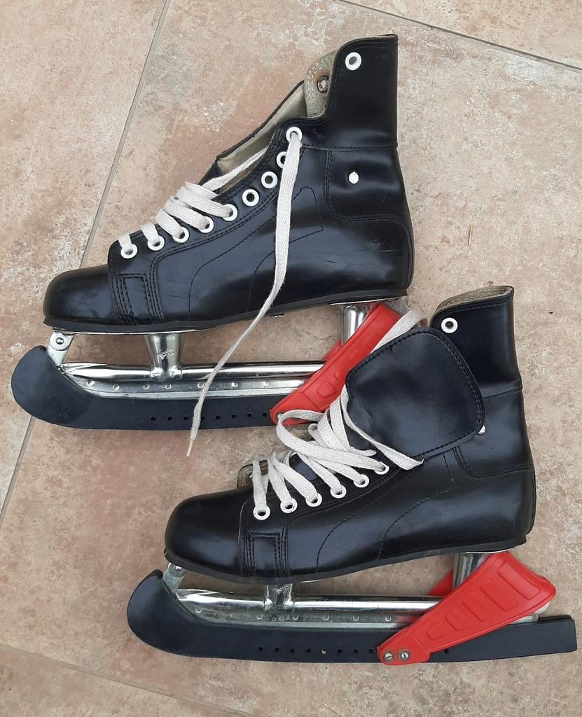 schaatsen leder - Made in Canada, Sport en Fitness, Schaatsen, Ophalen, Gebruikt, IJshockeyschaatsen, Overige merken