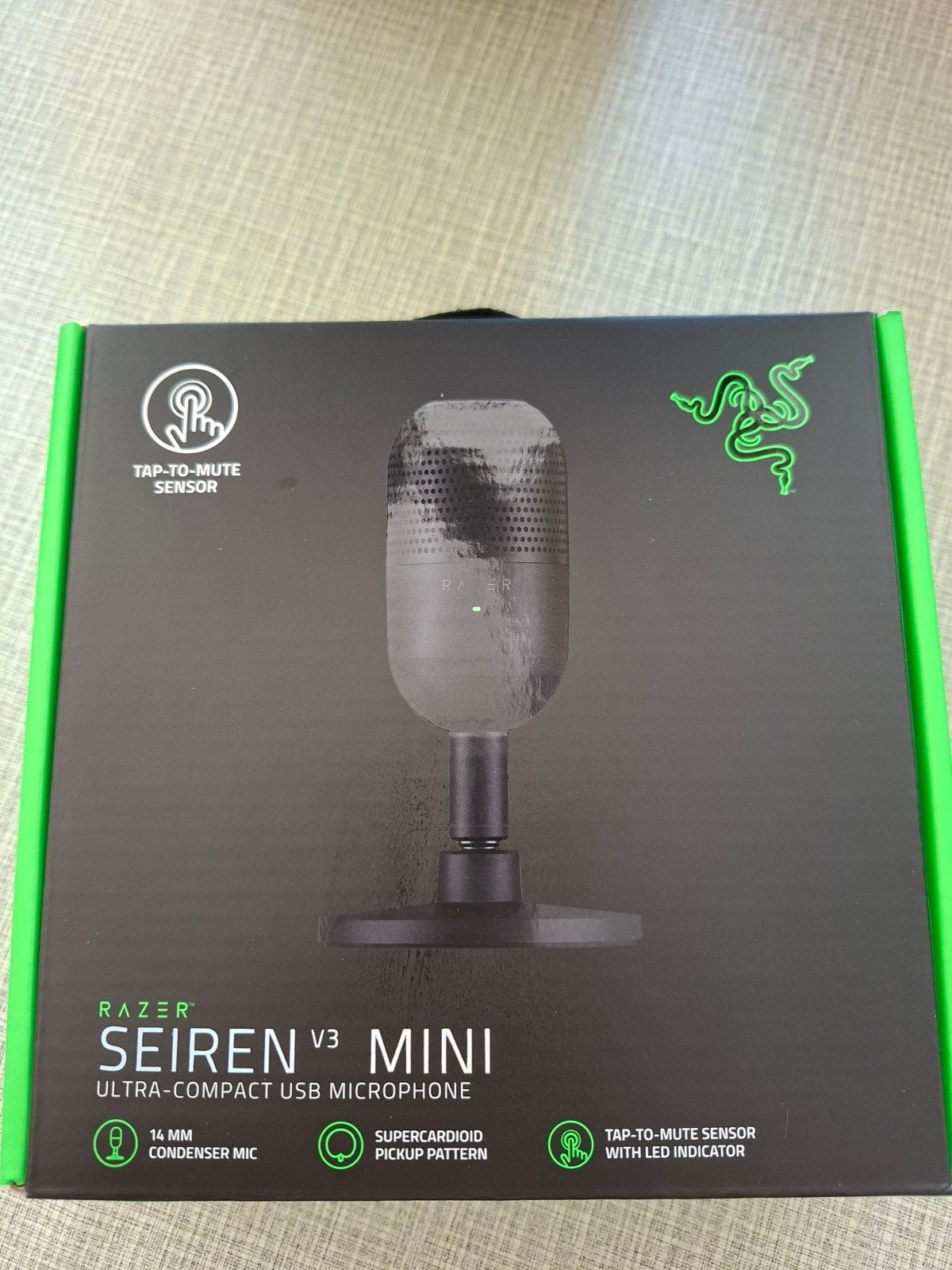 Razer Seiren V3 Mini USB Microfoon inclusief microfoonarm, Ophalen, Gebruikt, Studiomicrofoon