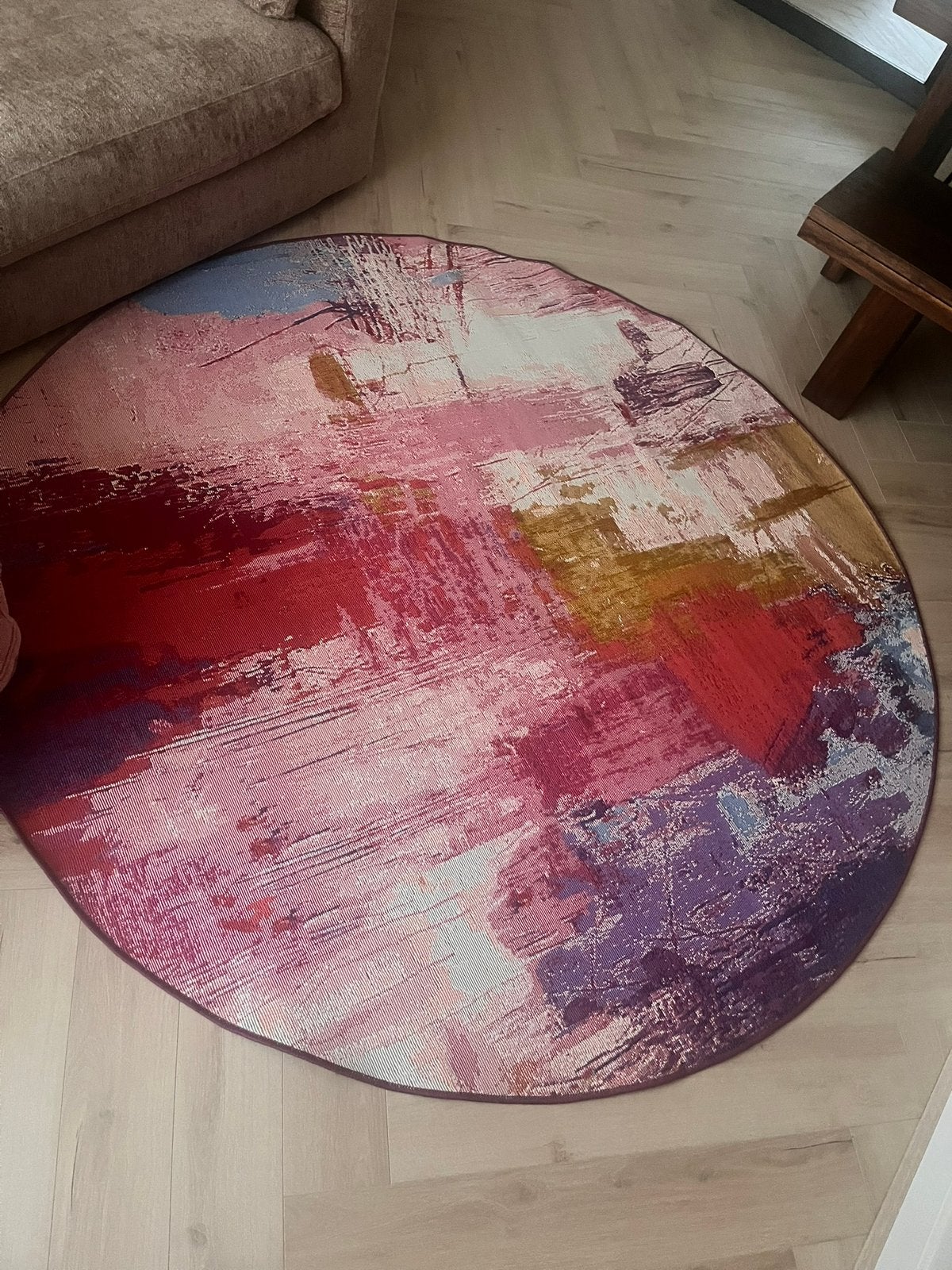 Multicolor vloerkleed Anya van Rugvista - ø200cm, Ophalen, Rond, 200 cm of meer, Nieuw