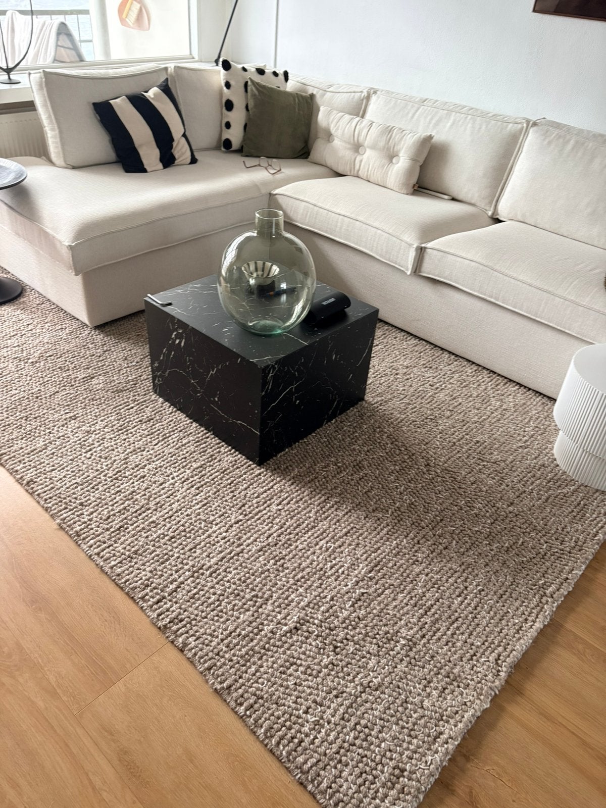 Groot vloerkleed 290x200, Ophalen, Zo goed als nieuw, 200 cm of meer, Grijs