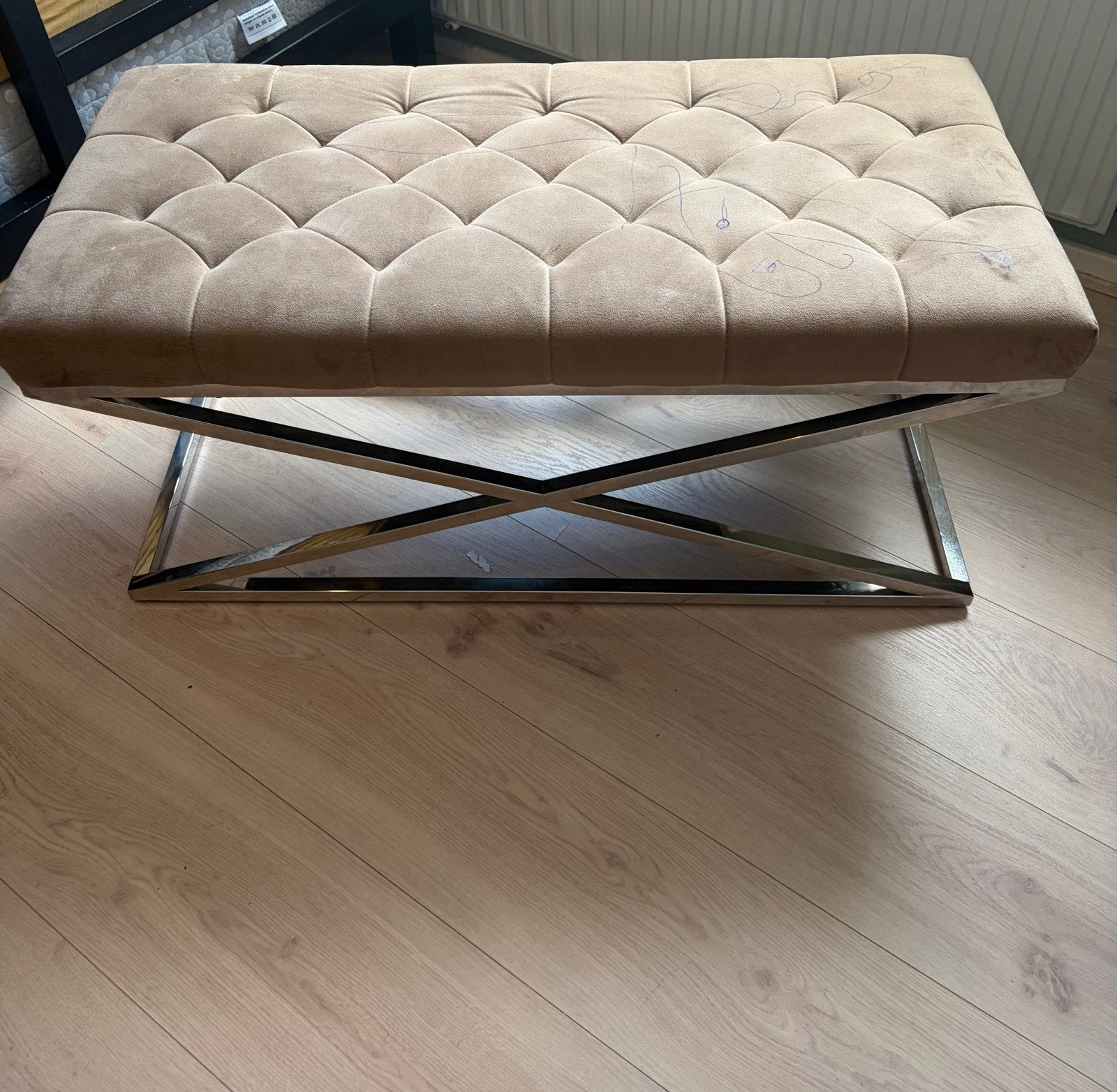 Bankje, Ophalen, Zo goed als nieuw, Rechthoekig, 125 cm of meer