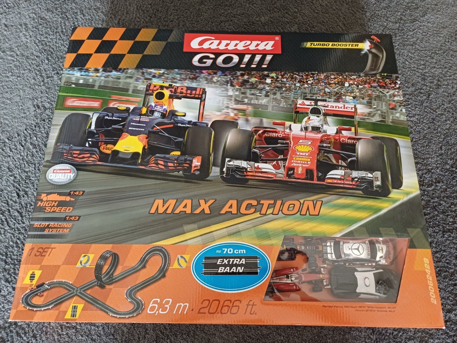 Carrera Go racebaan met 2 extra auto's, Ophalen