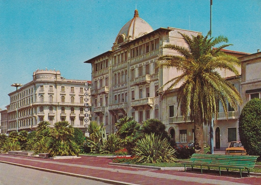 Italië viareggio, lungomare zona alberghiera, Verzamelen, Verzenden, 1980 tot heden, Gelopen, Italië