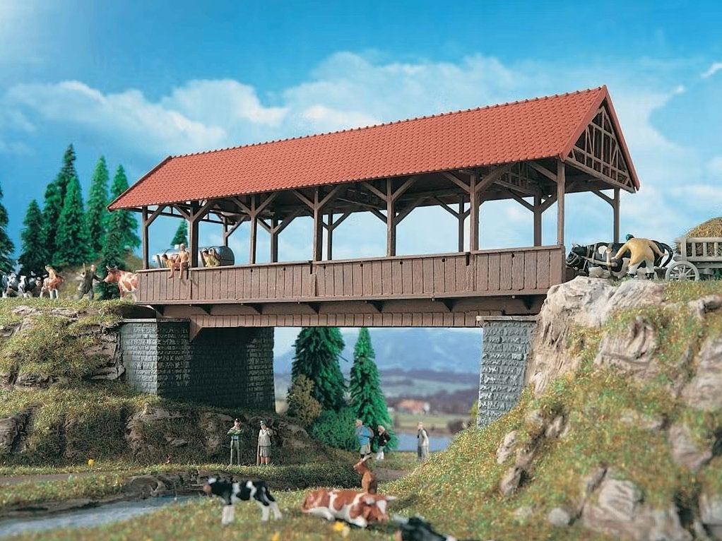 Vollmer: Overdekte brug NIEUW, Overige merken, Gelijkstroom of Wisselstroom, Brug, Tunnel of Gebouw, Nieuw