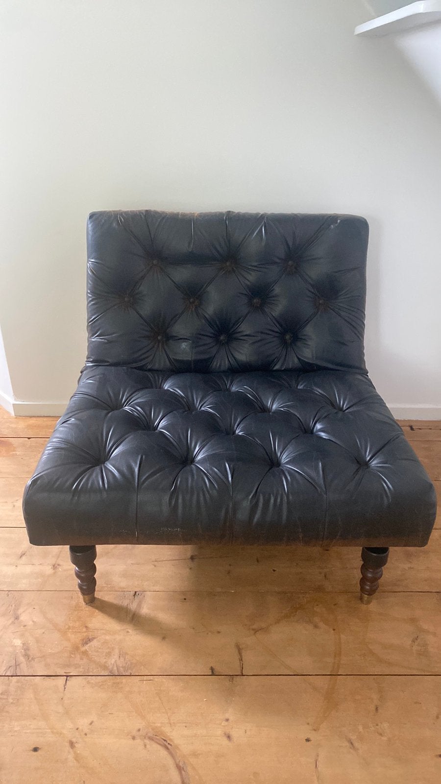 Innovation Living Oldschool fauteuil – 1 of 2 mogelijk, Ophalen, Zo goed als nieuw, 75 tot 100 cm, Leer