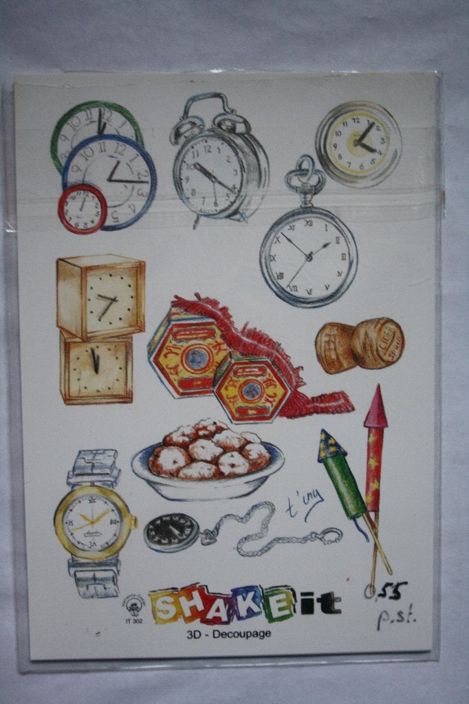 18 st. A5 knipvellen A5 shake-it 3D collage 9865, Ophalen of Verzenden, Nieuw, Overige thema's, Knipvel