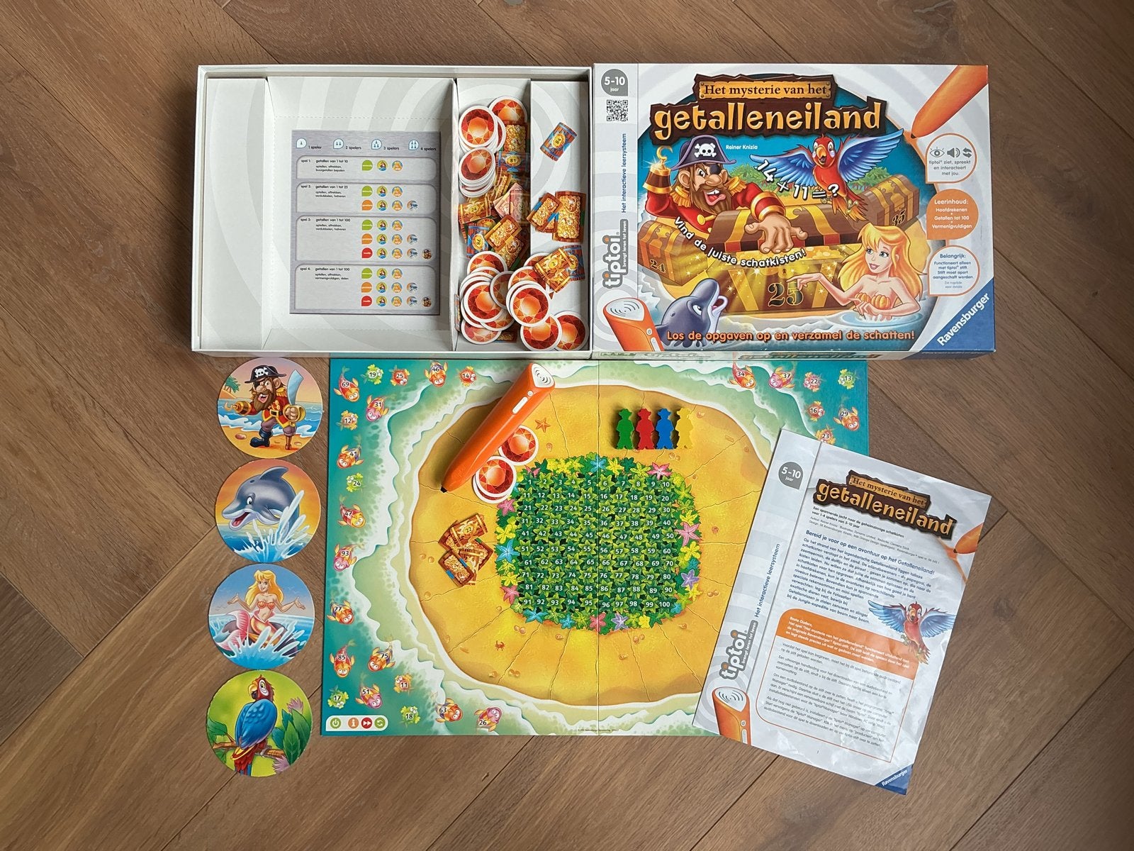 Tiptoi *Met Stift* Het Mysterie van het Getalleneiland., Kinderen en Baby's, Ophalen of Verzenden, Gebruikt, Puzzelen, Met geluid