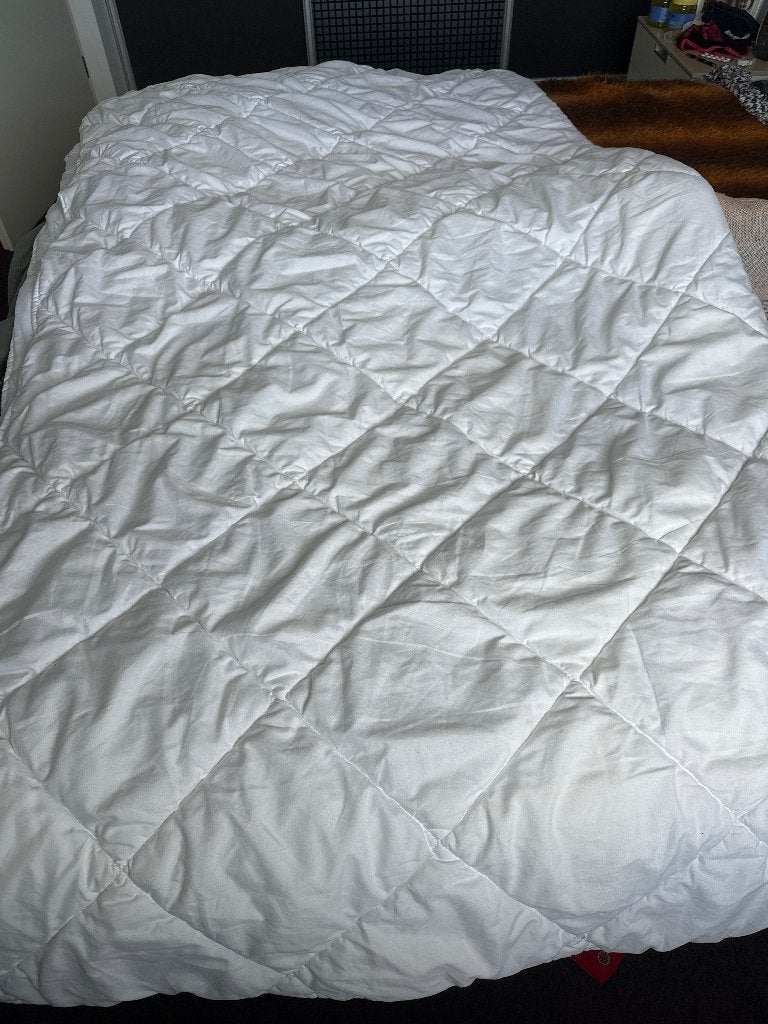 Dekbed wit 2.40 x2.20, Huis en Inrichting, Ophalen, Wit, Overige materialen, Tweepersoons