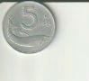 5 lire 1954 italie, Verzenden, Italië
