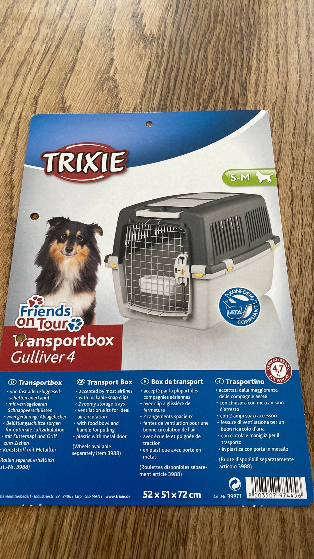 Dieren Transportbox Gulliver S/M hond kat, Ophalen of Verzenden, Gebruikt