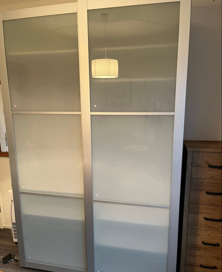 Ikea pax schuifdeuren 150cm, Ophalen, Met plank(en), 200 cm of meer, 150 tot 200 cm
