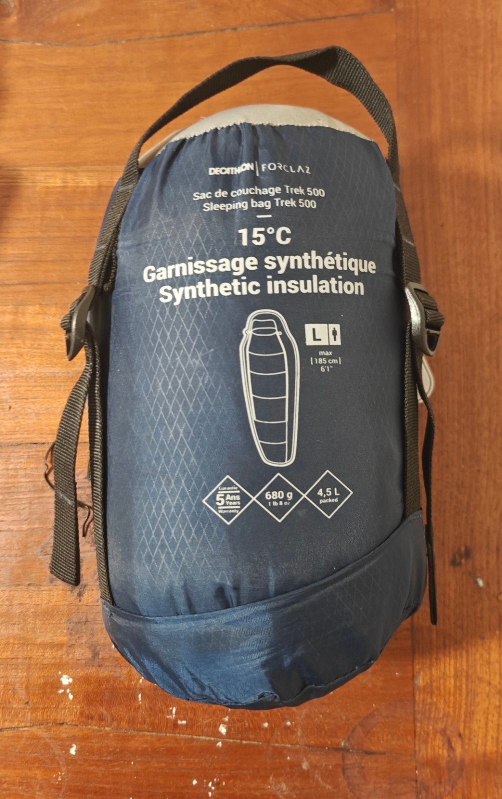Decathlon Forclaz Trek 500 Slaapzak 15C Synthetisch, Ophalen of Verzenden, Nieuw