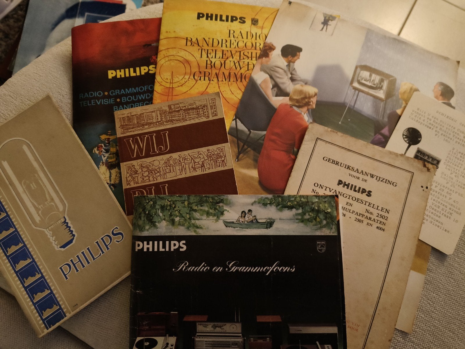 DIVERSE PHILIPS RECLAME RADIO, TELEVISIE, HIFI, Ophalen of Verzenden